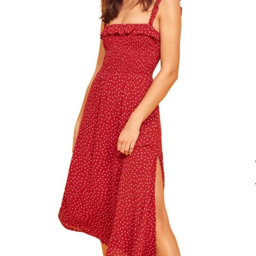 REFORMATION Siesta Dress Red